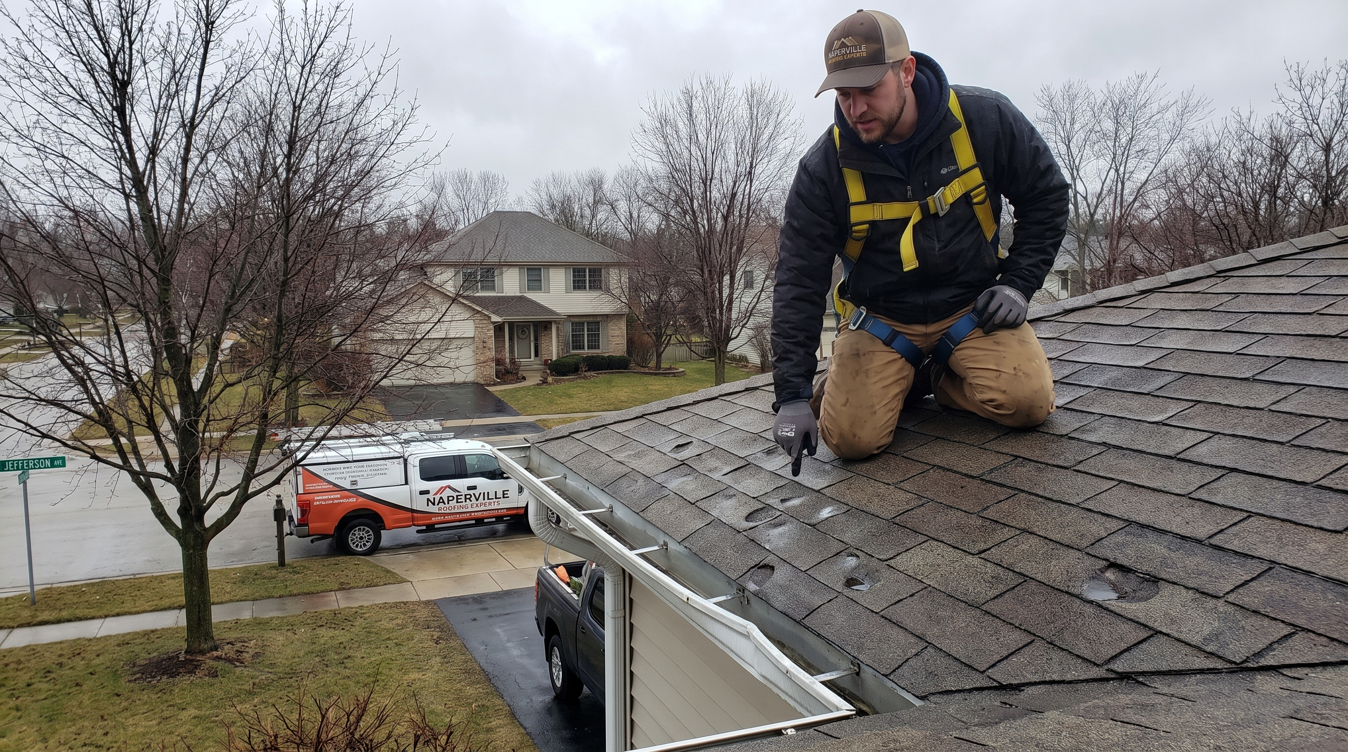 Hail Roof Replacement in Naperville, IL